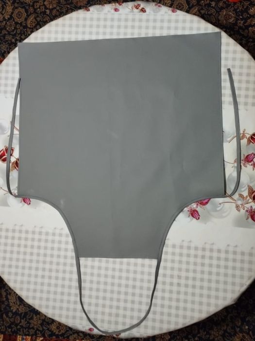 Фартук серый из дерматина