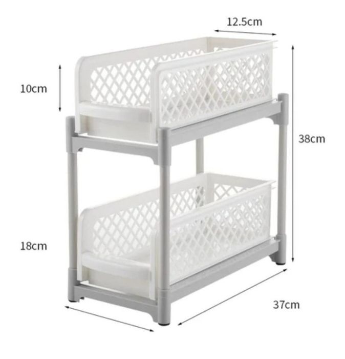 Органайзер с два плъзгащи рафта.