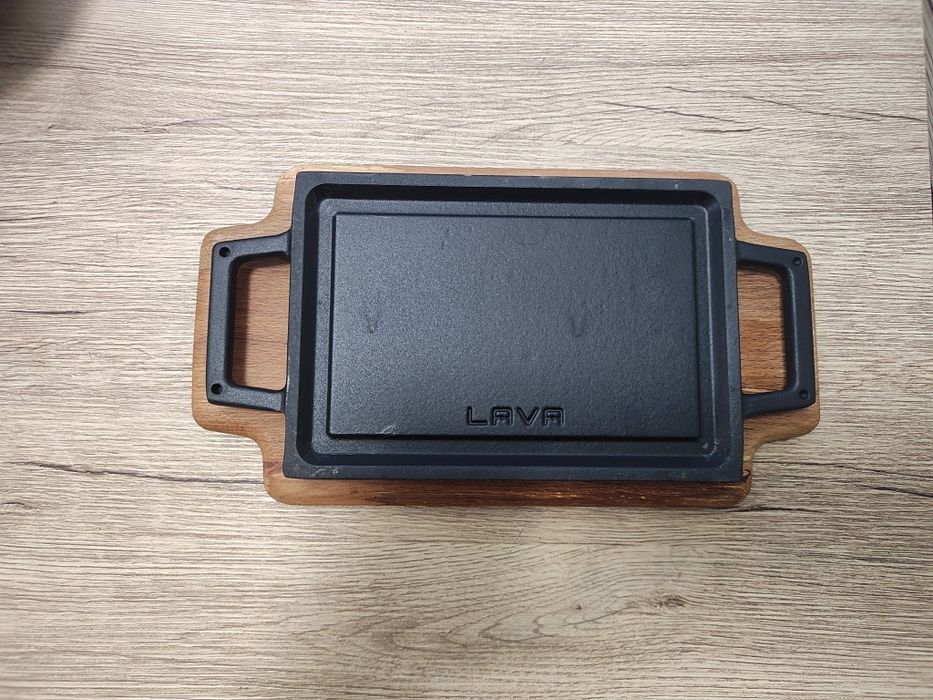 Grill fonta, 22x15 cm, cu suport - LAVA