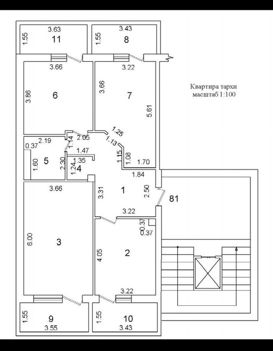 Sergeliy Quruvchilar daxasida  3 xonali 104 kv.m uy sotiladi. 12-METRO