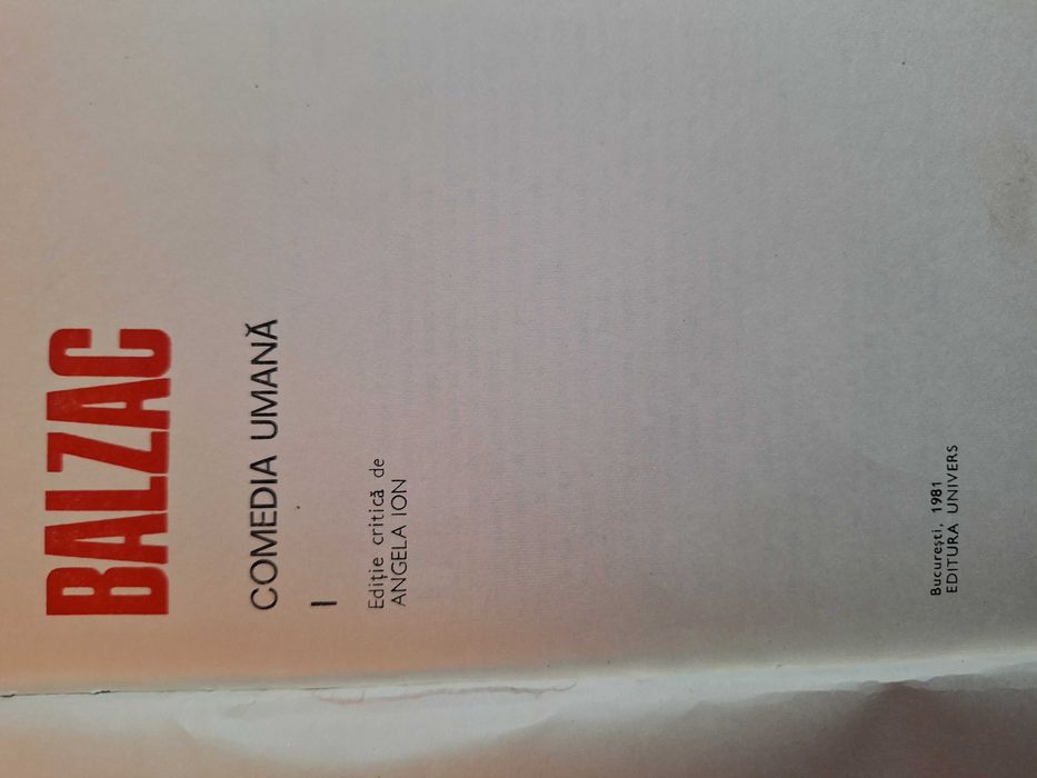 Honore de Balzac - Comedia umana (volumul 1)