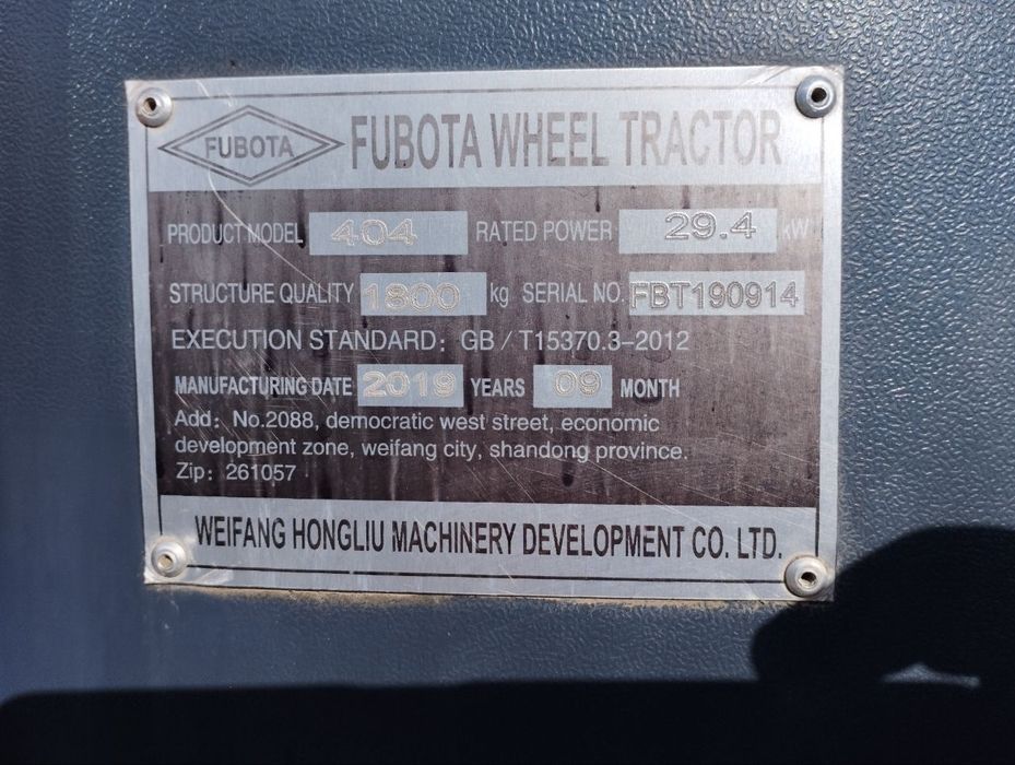 YOTA kompaniya FUBOTA 4x4 .  404 xamma agrigatlari bilan