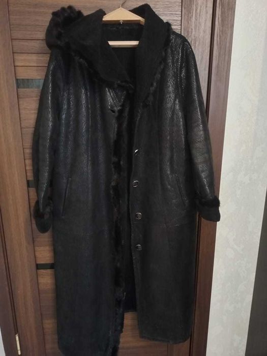 Облегченная натуральная женская дубленка