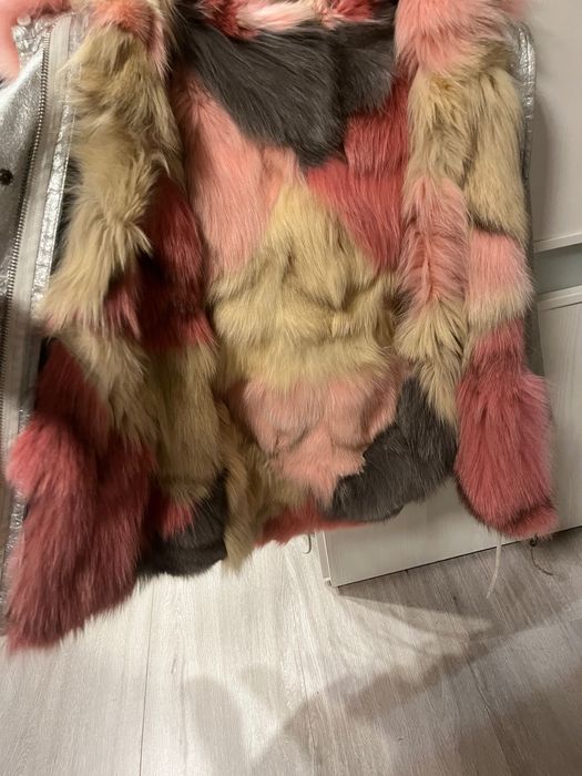Парка с елече от естествен косъм (лисица)