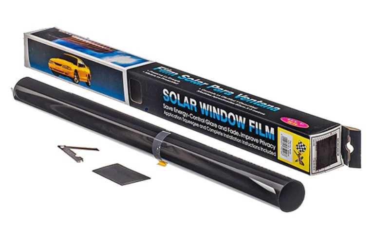 Фолио №3642-6/2 за затъмняване на стъкла Dark Black 50х300см.