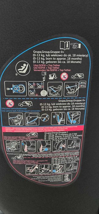 Scaun auto isofix 360 0-36 Kg Caretero Mundo albastru