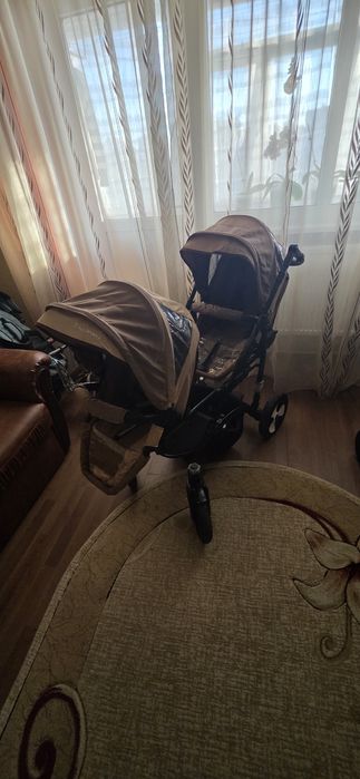 Căruț gemeni 3 in 1