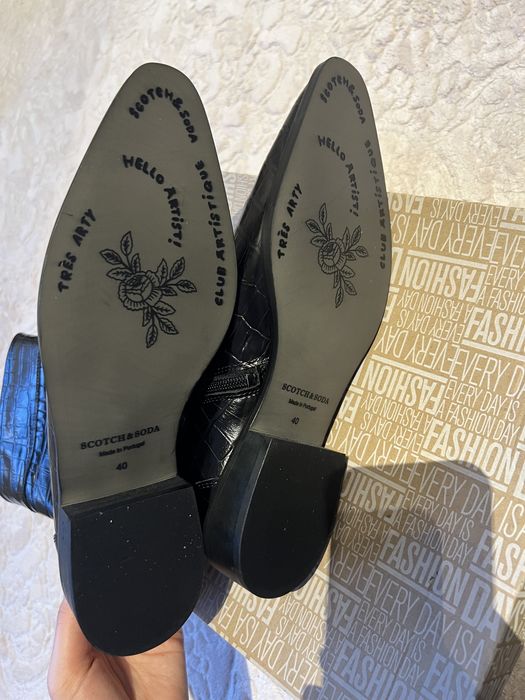 Кожени боти Scotch & Soda 40 номер нови