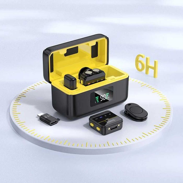 Microfon lavalieră wireless Lightning / USB C Hoco 2 buc L17