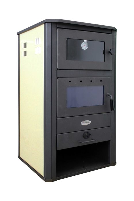 Termosemineu pe lemne, brichete si carbune Fornello Milano E, 24 KW