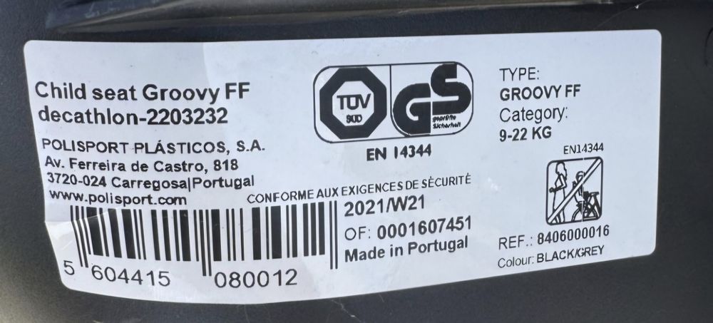 Scaun bicicletă Polisport Dechatlon