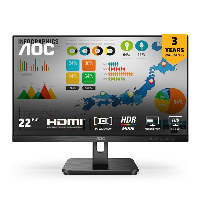 Монитор AOC 22E2H Full HD IPS