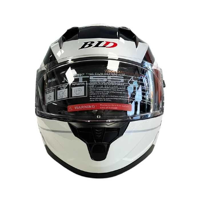 Каска за Мотор Бяло/Черно-M57