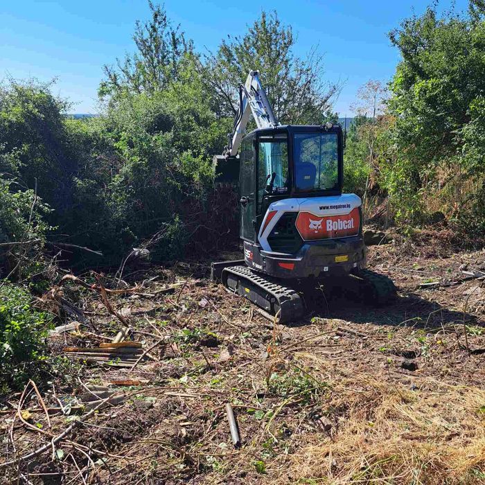 Услуга, услуги с мини багер и самосвал
