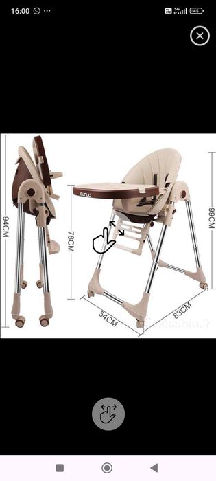 Scaun pliabil pentru copii nou