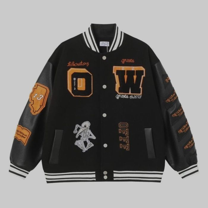 Off-White Varsity Jacket Calitate Premium