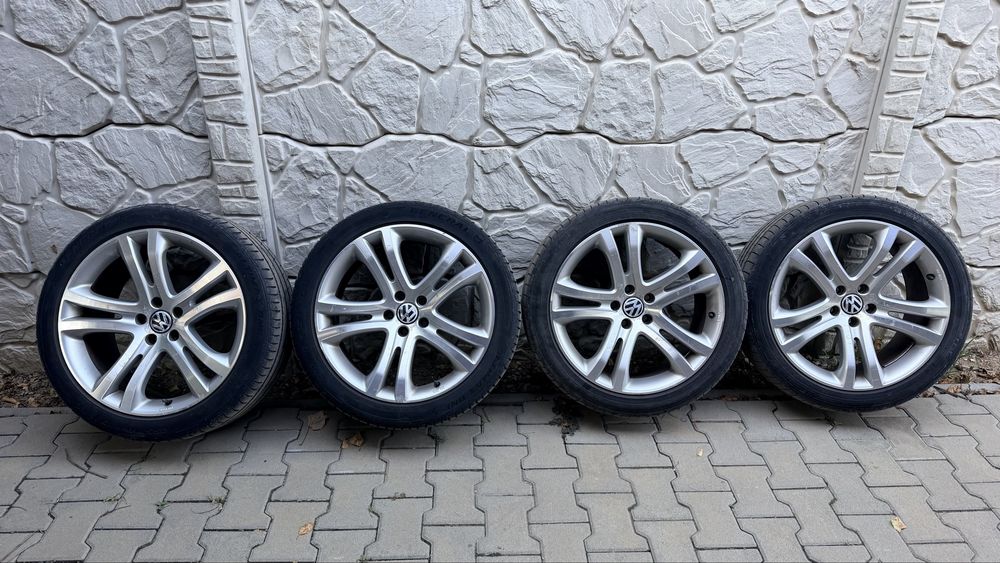 Roti, jante 19” originale VW, 9J x 19, 5x112, ET 33 cu anvelope 255 40 R19