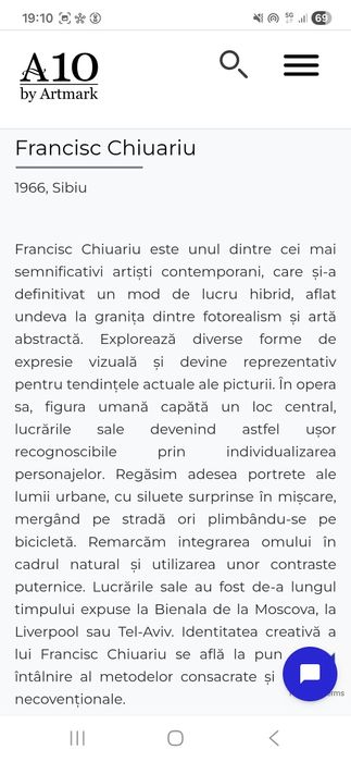 Tablou semnat Francisc Chiuariu, datat 2000