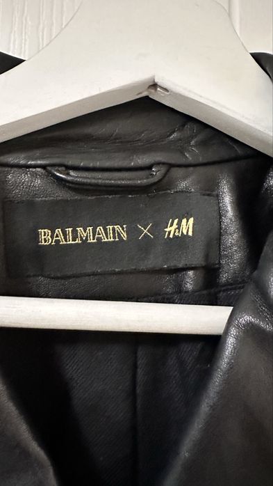 Дамско кожено яке Balmain