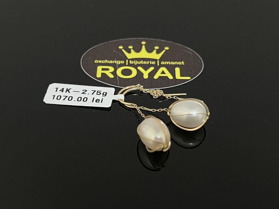 Bijuteria Royal CB : Cercei dama aur 14K  2,75 grame