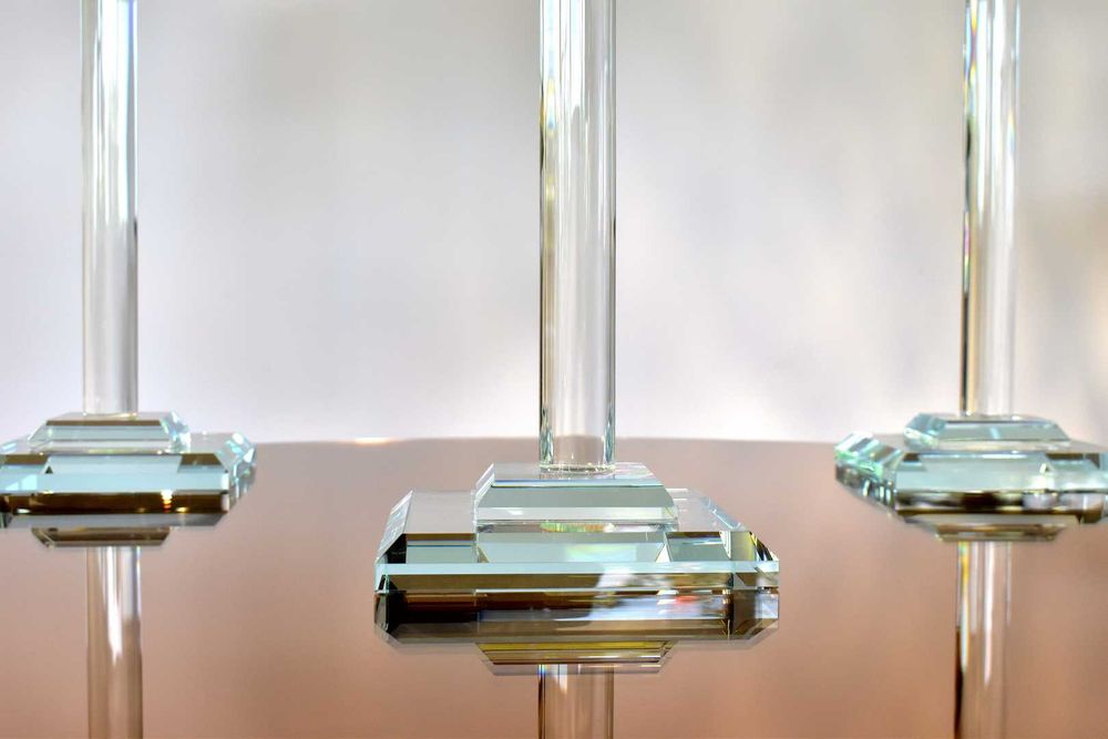 Sfesnic sticla/acril Lamp 3/set HoReCa, ballroom, evenimente