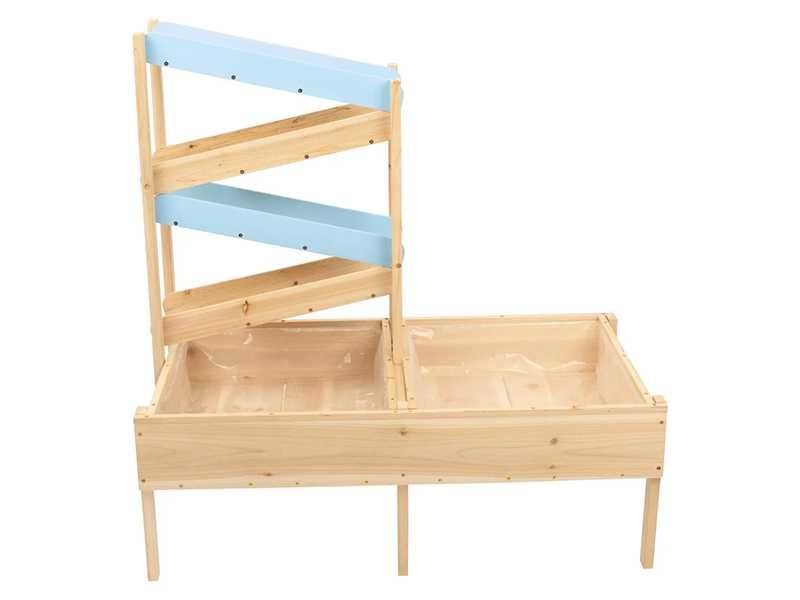 НОВИ! Комбиниран пясъчник с пързалка – игра с вода и пясък