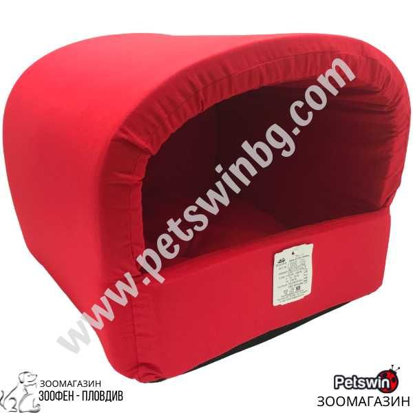 Уютна Къщичка/Легло за Куче/Котка - 36/35/29см - S размер - Червена