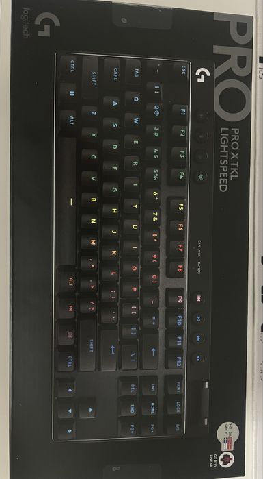 Tastatura mecanica logitech g pro x tkl lightspeed red switches linear
