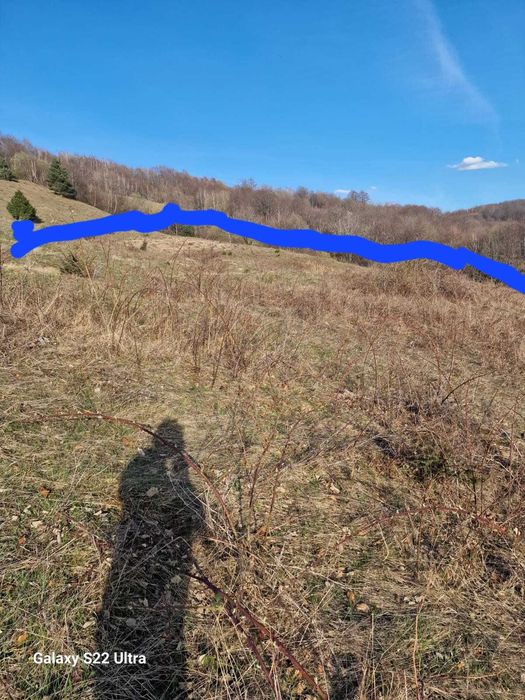 VÂND  TEREN extravilan, in zona de munte, cu priveliște minunată în  comuna BLĂJENI, HD.