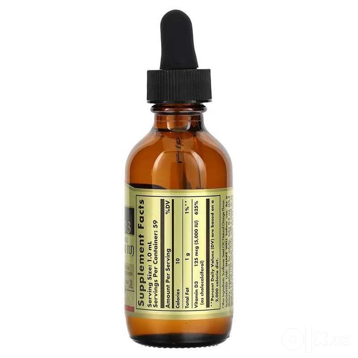 Solgar Жидкий витамин D3 Д3 Liquid Vitamin D3 (5000 МЕ)