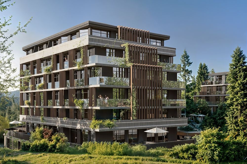 Комплекс с целогодишен басейн и парк във вътрешния двор