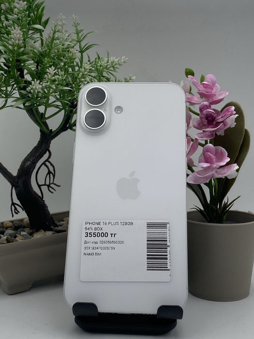 Iphone 16 plus 128gb/94box.  Айфон 16 плюс 128/94 каробка.