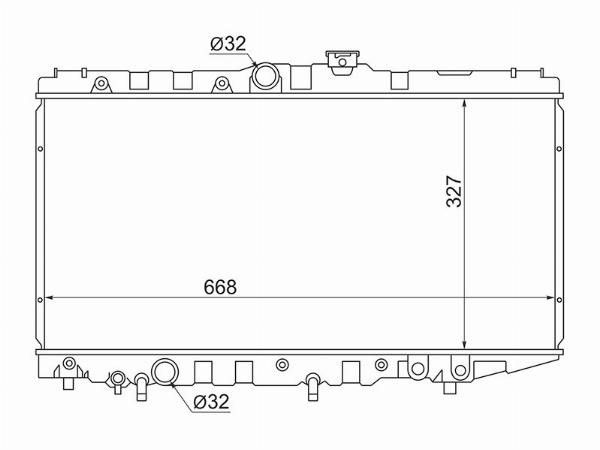 Радиатор  Toyota Corolla