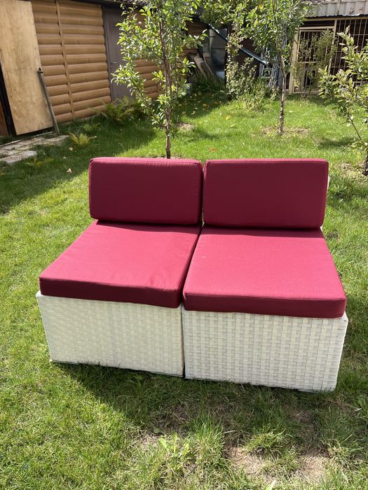 Диван ротанговый офисная,для террассы, летников, бани.
