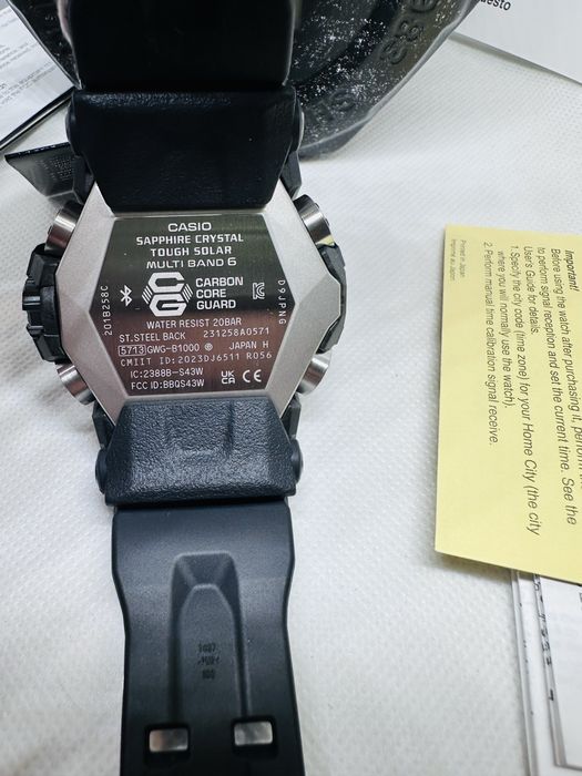 *Чисто Нов* Casio G-Shock GWG-B1000-1AЕR Mudmaster *Triple Black*