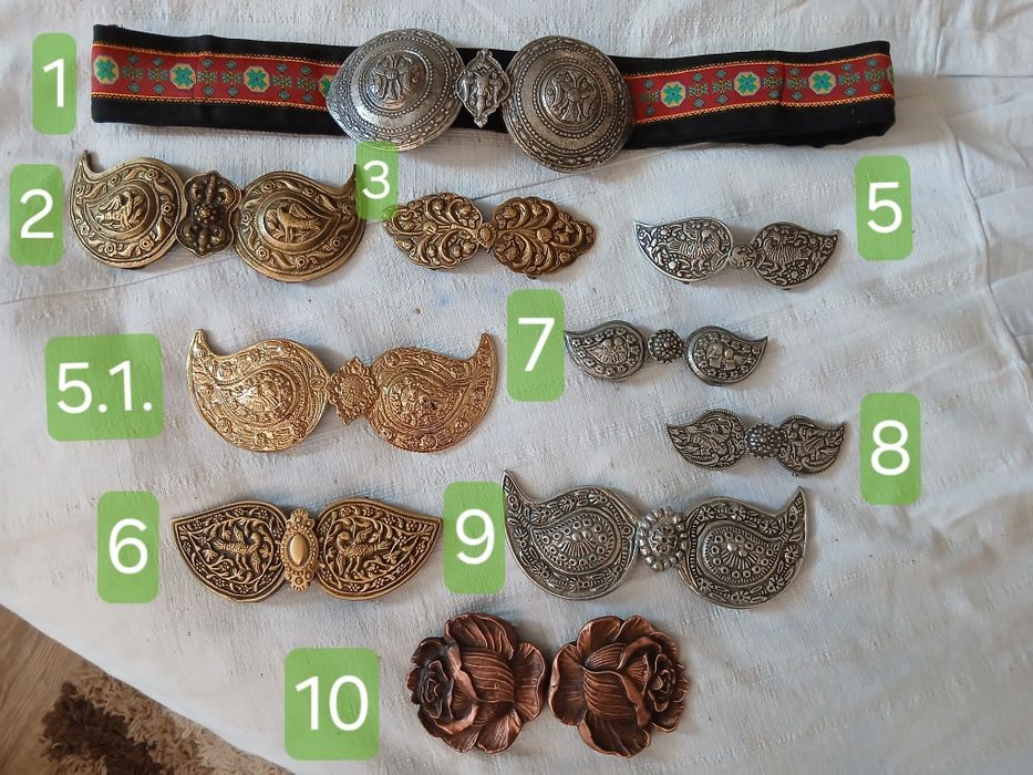 Пафти и колани - аксесоар за народна носия
