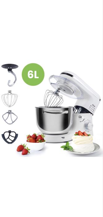 Mixer planetar Biovita MB-1500PRO – 1500W, bol inox 6L, în garanție