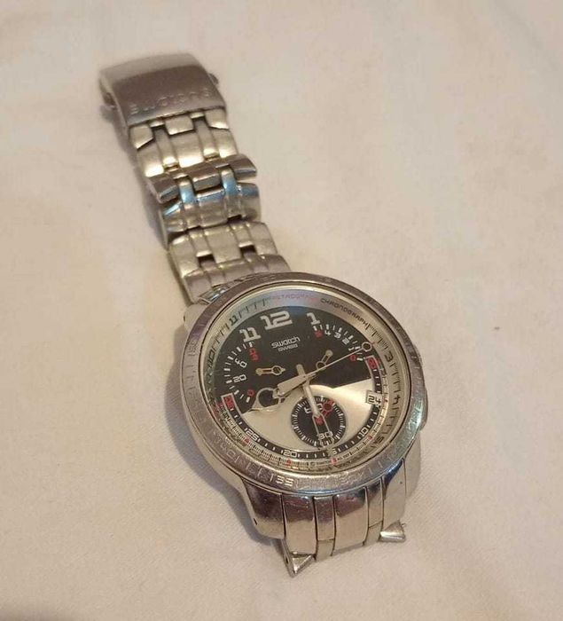 Ceas Swatch Irony Retrograde "Fool Fly" YRS406G - De Colecție. Swiss made