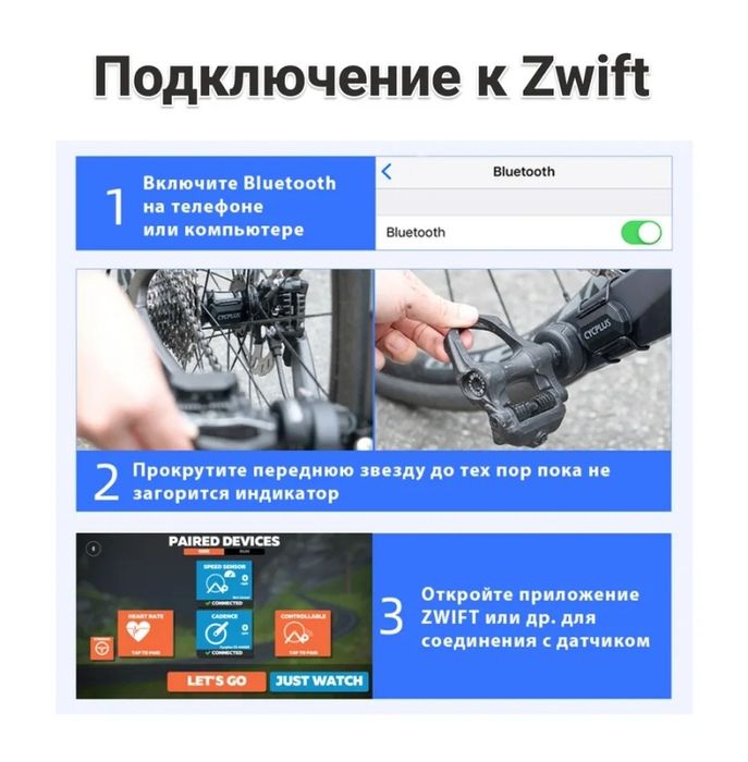 Датчик скорости и каденса CycPlus C3+ ( 2шт в наличии. )