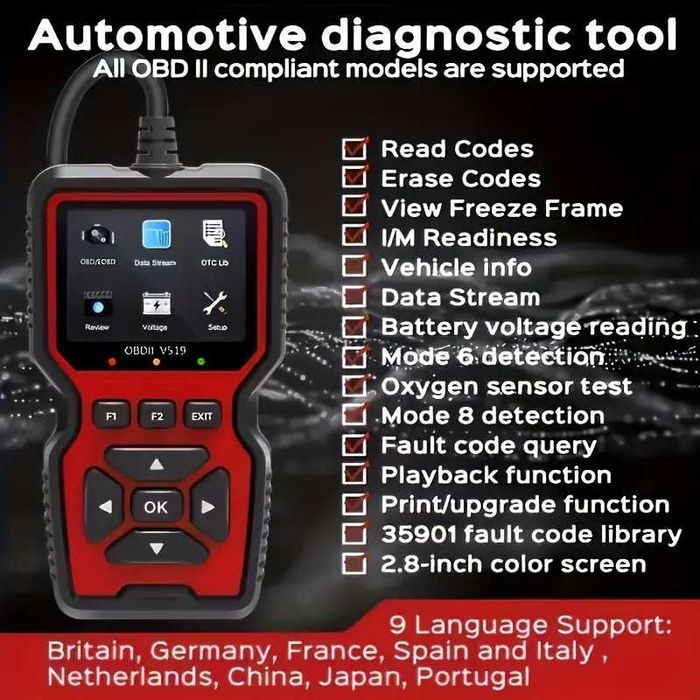 Tester Diagnoza auto profesionala DiagPro v519