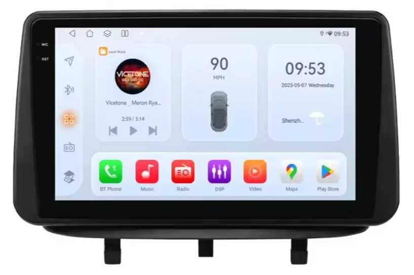 Мултимедия 9″ Android 14 за OPEL MERIVA B CARPLAY навигация DSP GPS