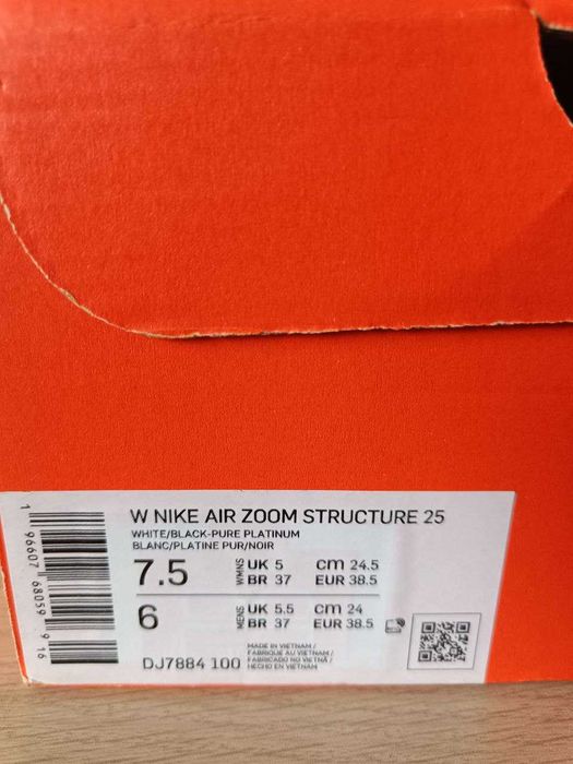 Маратонки спортни обувки женски Nike Air Zoom Structure 38.5 номер