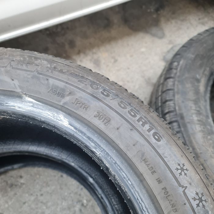 2x 205/55/16 M+S DUNLOP 6MM Stare impecabila