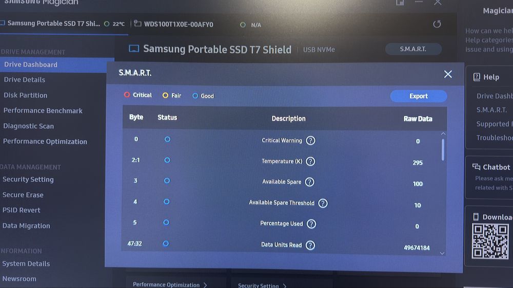 SSD Samsung t7 shield 4tb