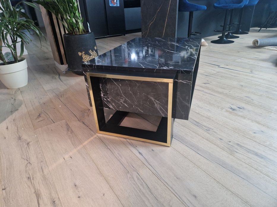 Masuta de cafea Dreptunghiulara din PAL Melaminat Negru L106xH40cm