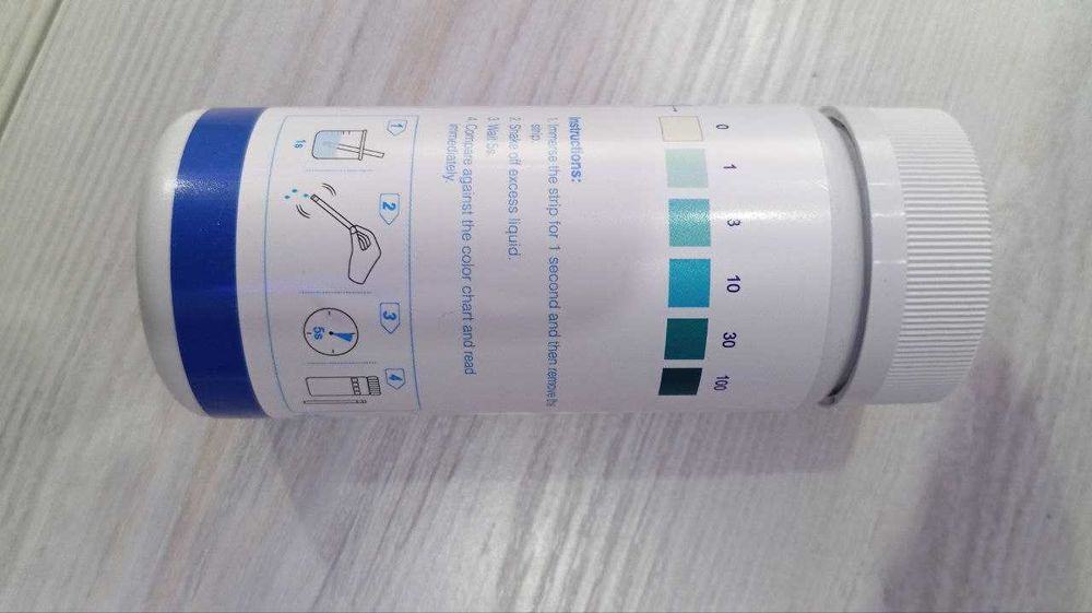 Тест-полоски на определение параметра Перекись водорода