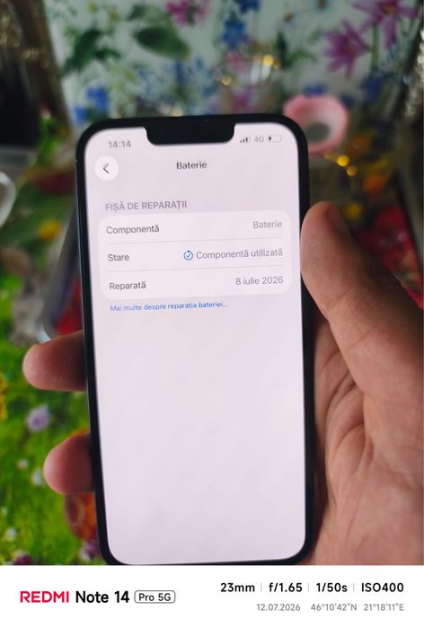 iPhone 13, 128 GB | IMPECABIL | Baterie 100% | Face ID functional.
