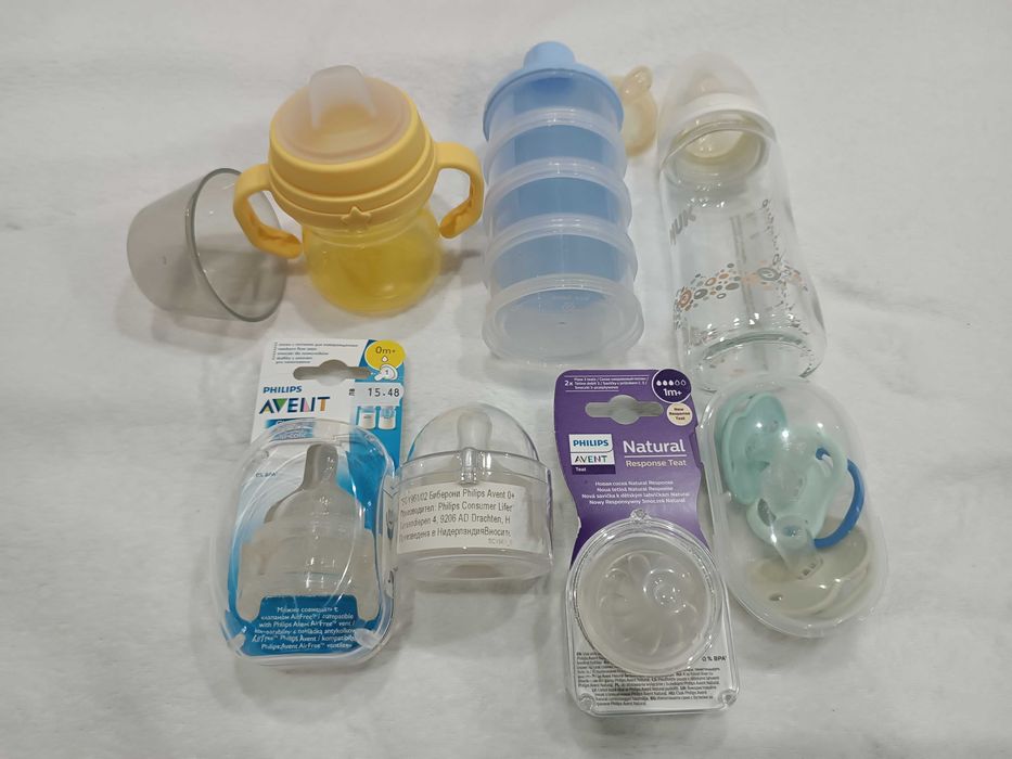 Помпа за кърма Medela, hands free чашки, фунии, шишета, система calma + подарък