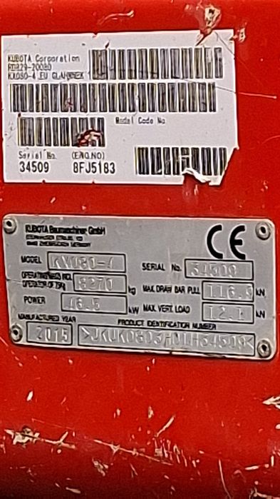 Kubota kx 080- 4