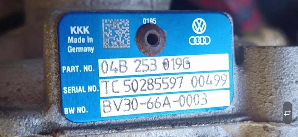 Turbosuflanta volkswagen polo 6r 1.4tdi eu6 cusa cusb